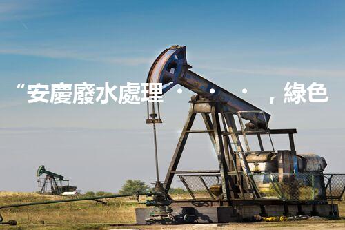 “安慶廢水處理，綠色先鋒，環(huán)保典范！”